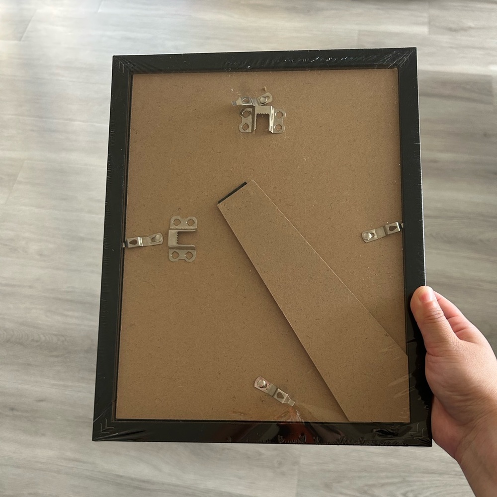 2 Pack Black Picture Frames (Size 8.5x11)